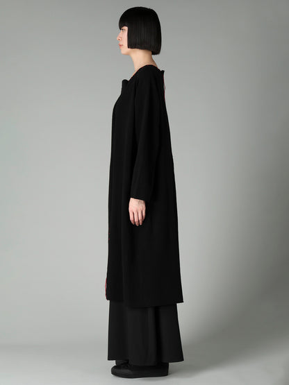 RIB EBROIDERY PULLOVER