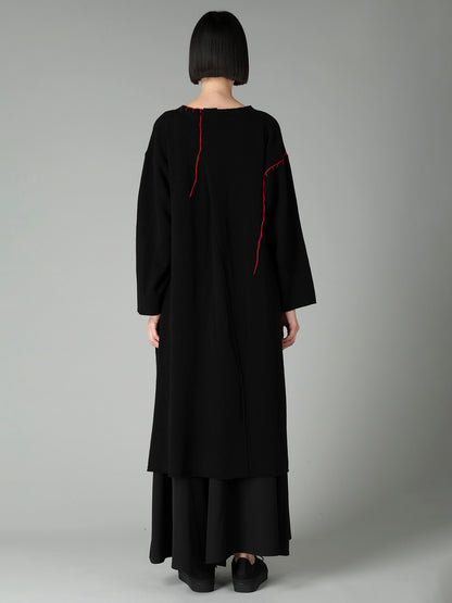 RIB EBROIDERY PULLOVER