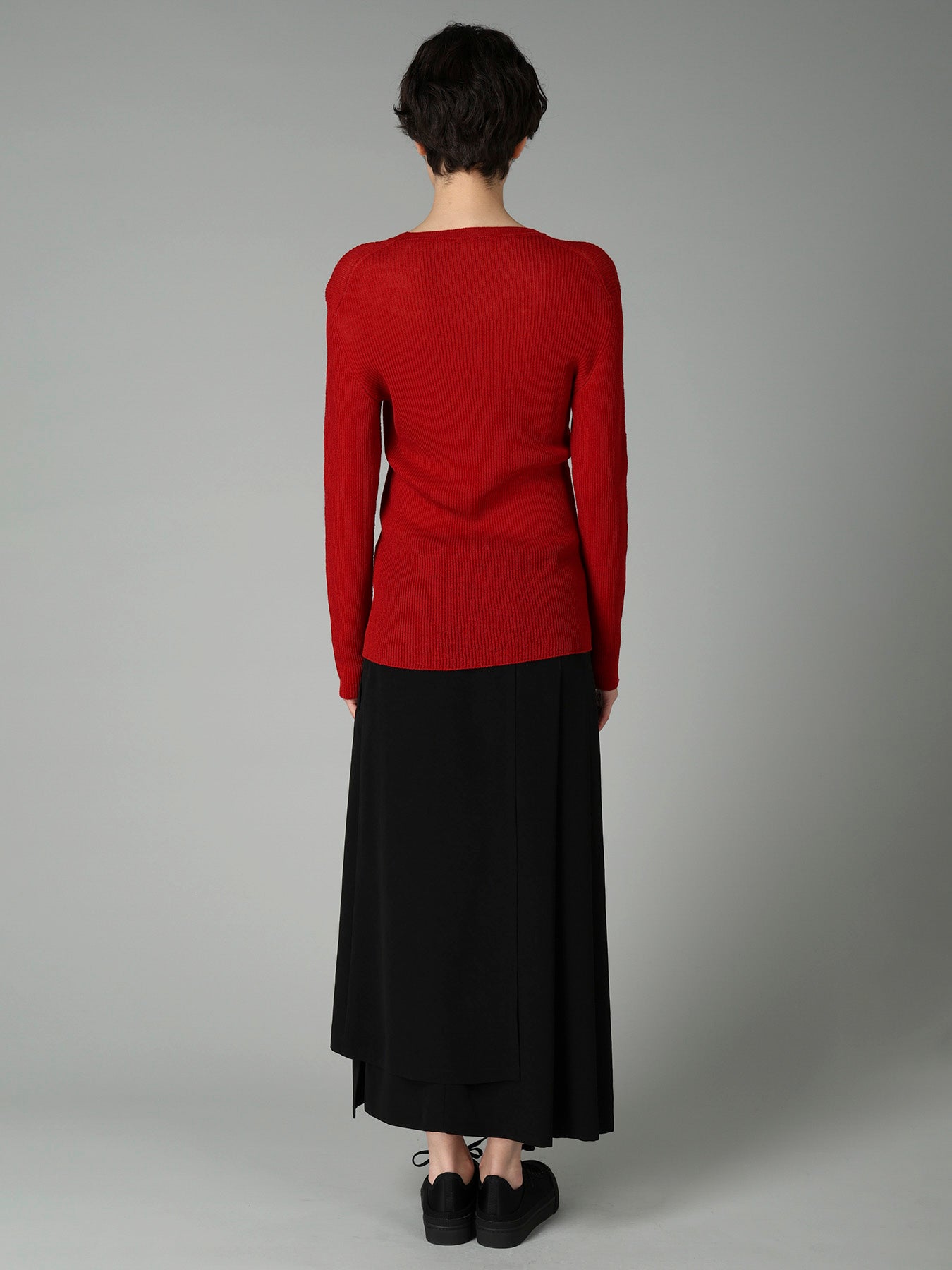 RIB ROUND NECK PULLOVER