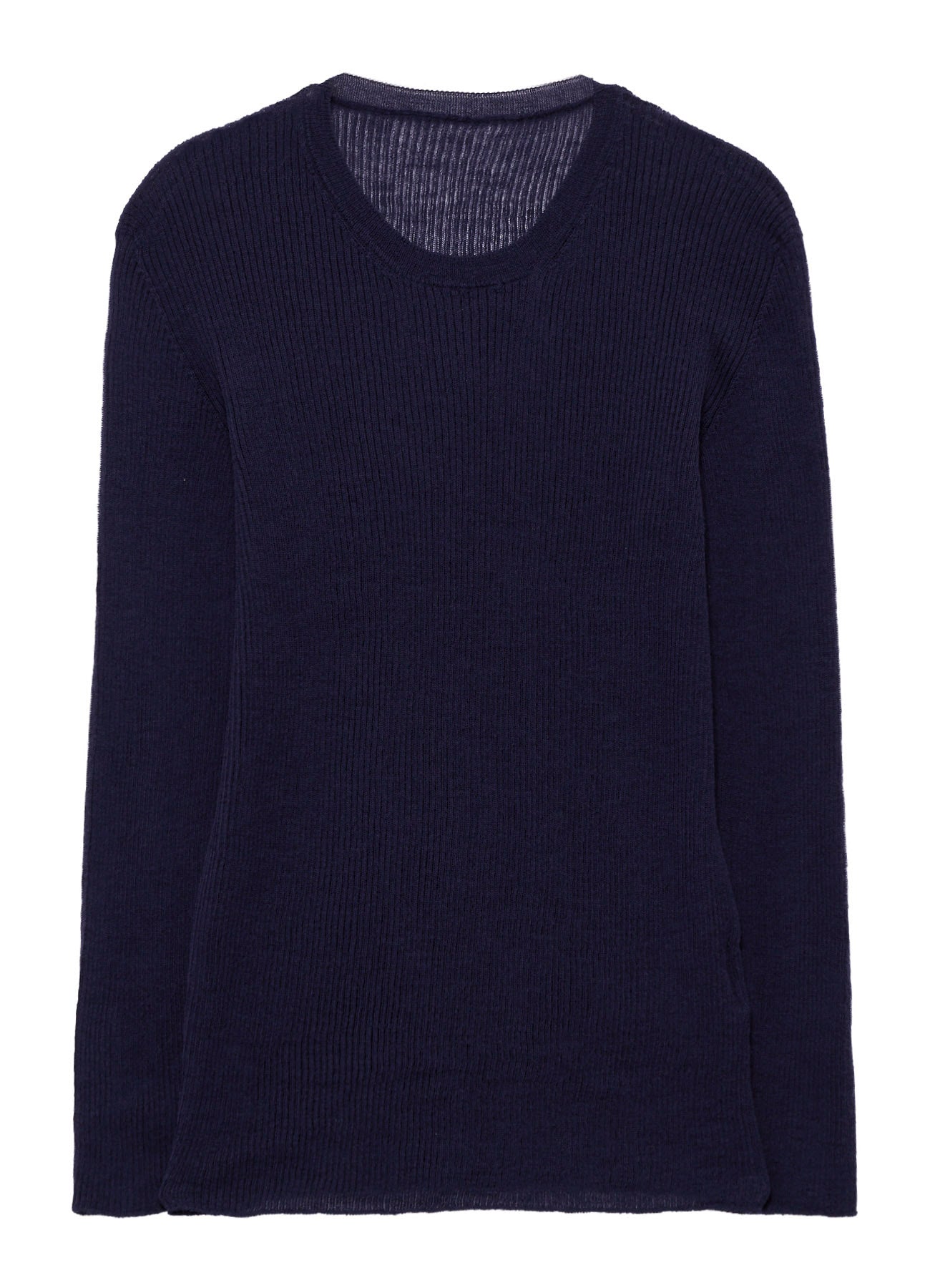 RIB ROUND NECK PULLOVER