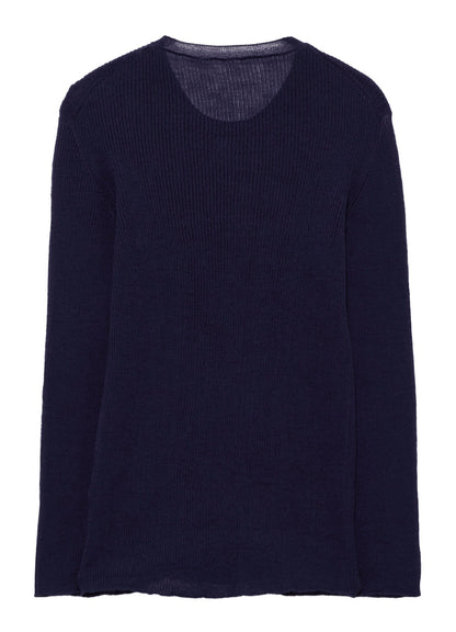 RIB ROUND NECK PULLOVER