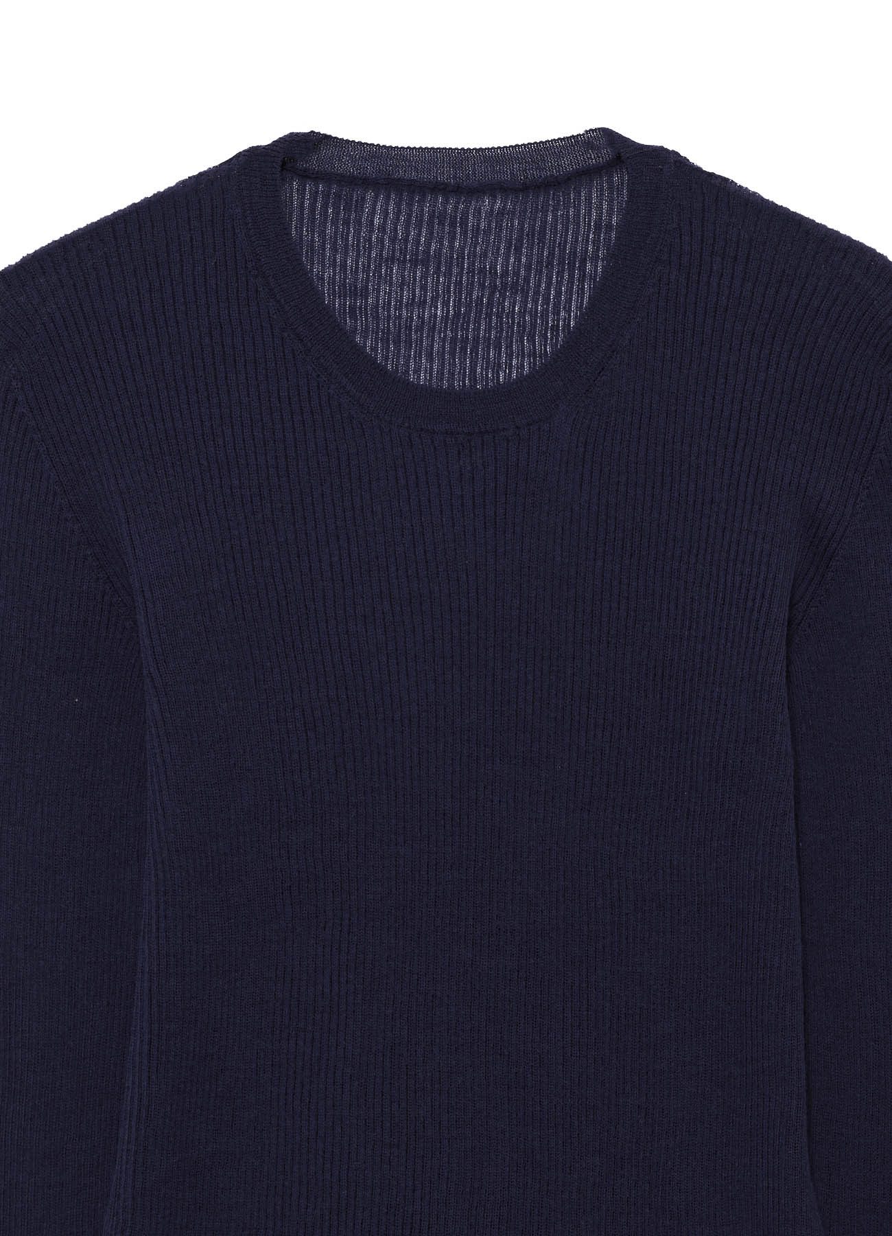 RIB ROUND NECK PULLOVER