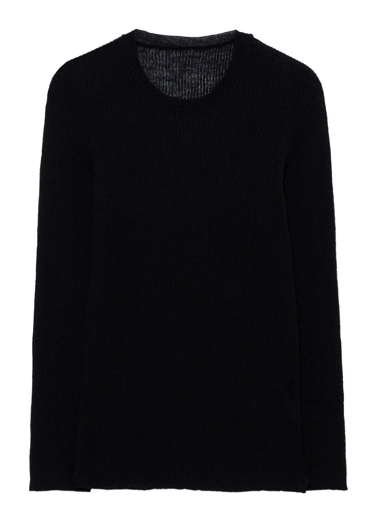 RIB ROUND NECK PULLOVER