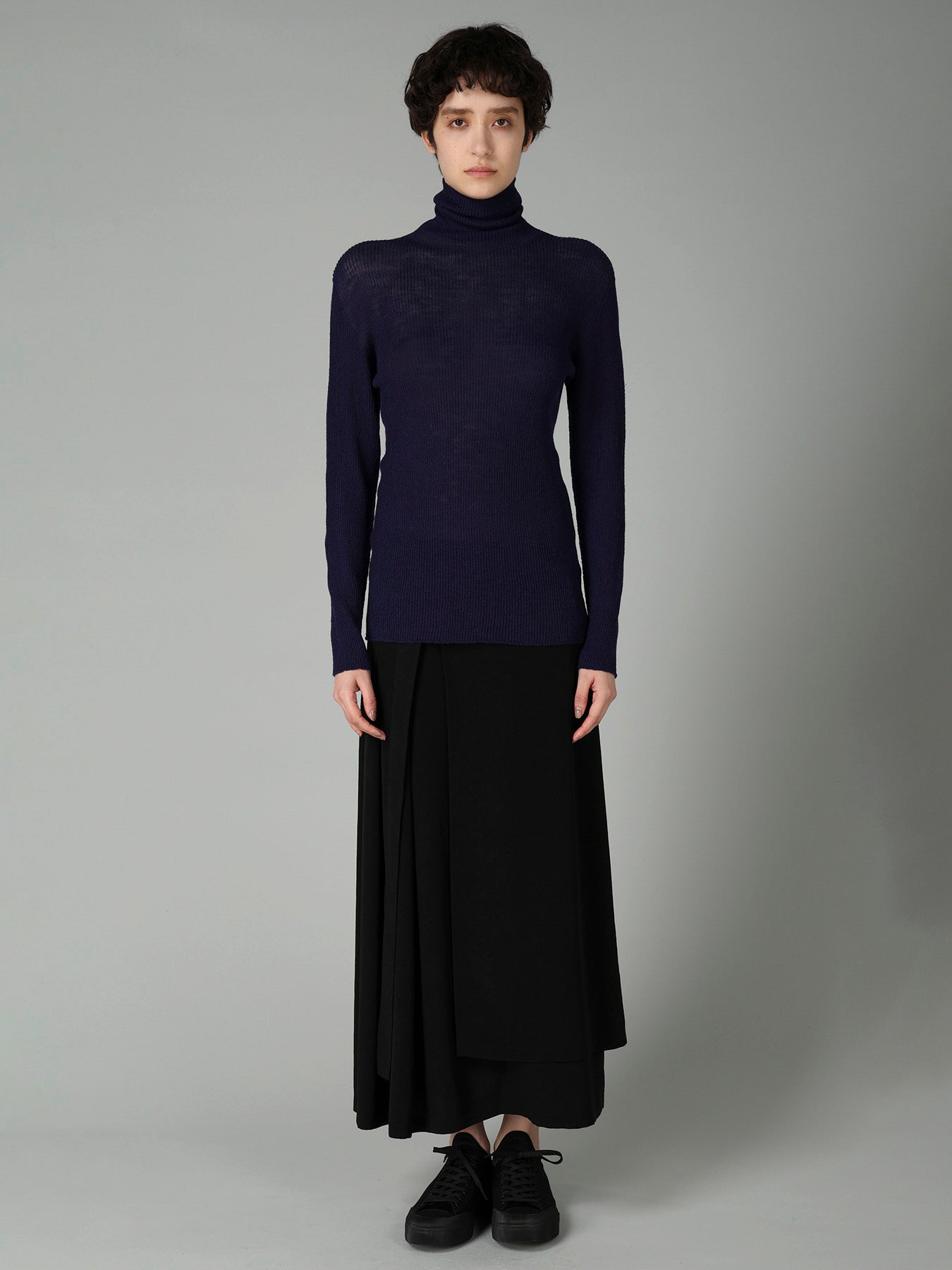 RIB HIGHNECK PULLOVER
