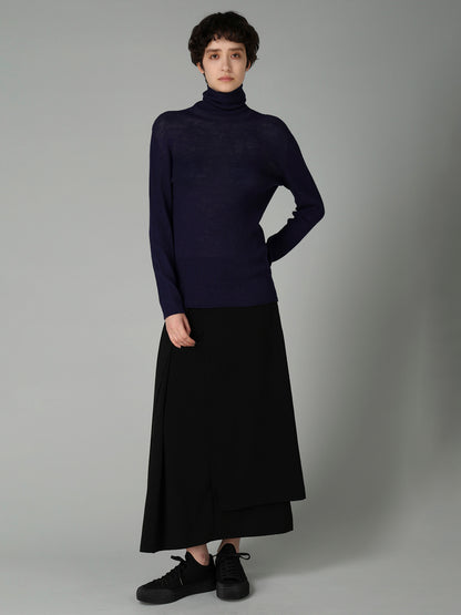 RIB HIGHNECK PULLOVER