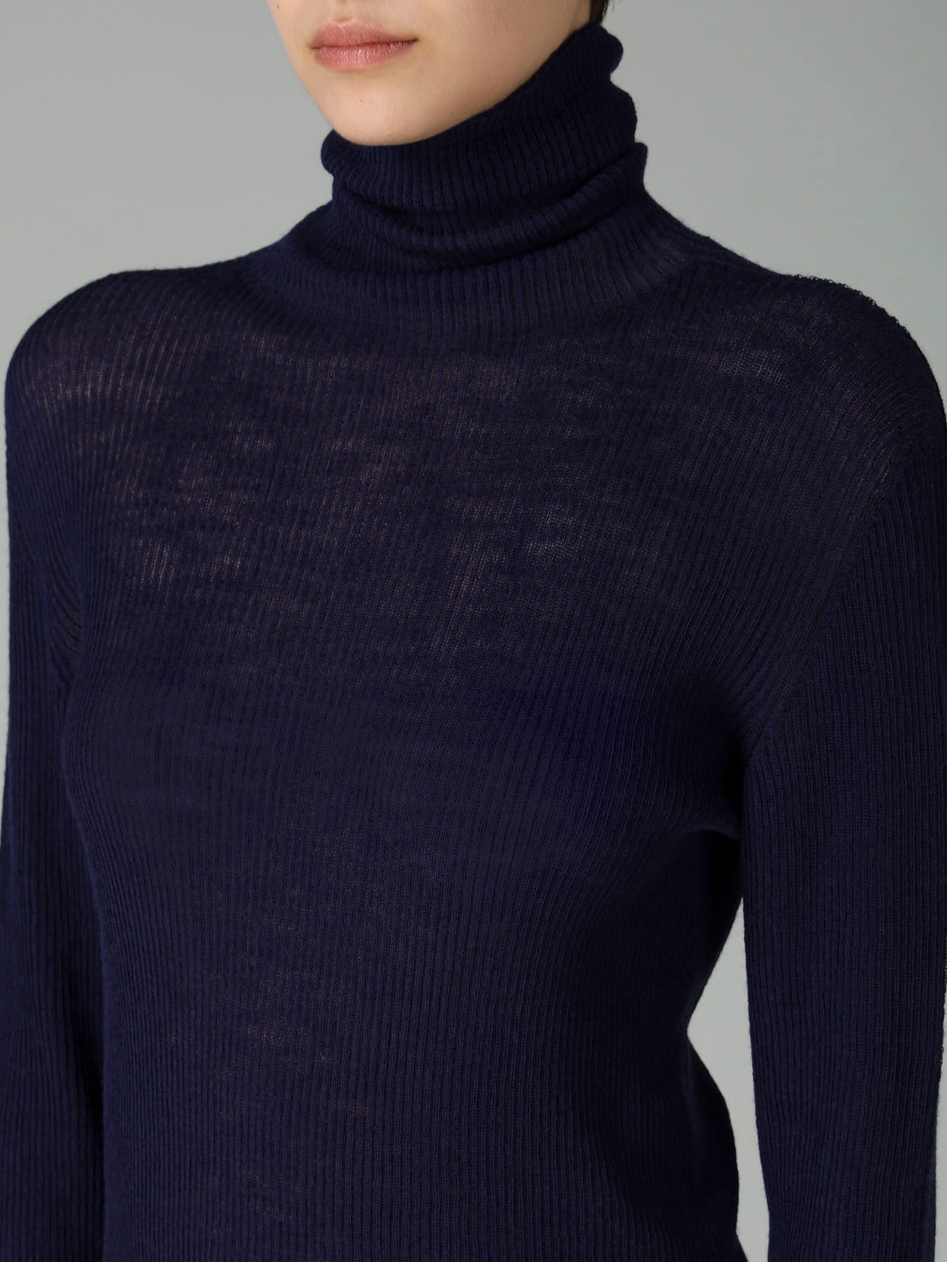 RIB HIGHNECK PULLOVER