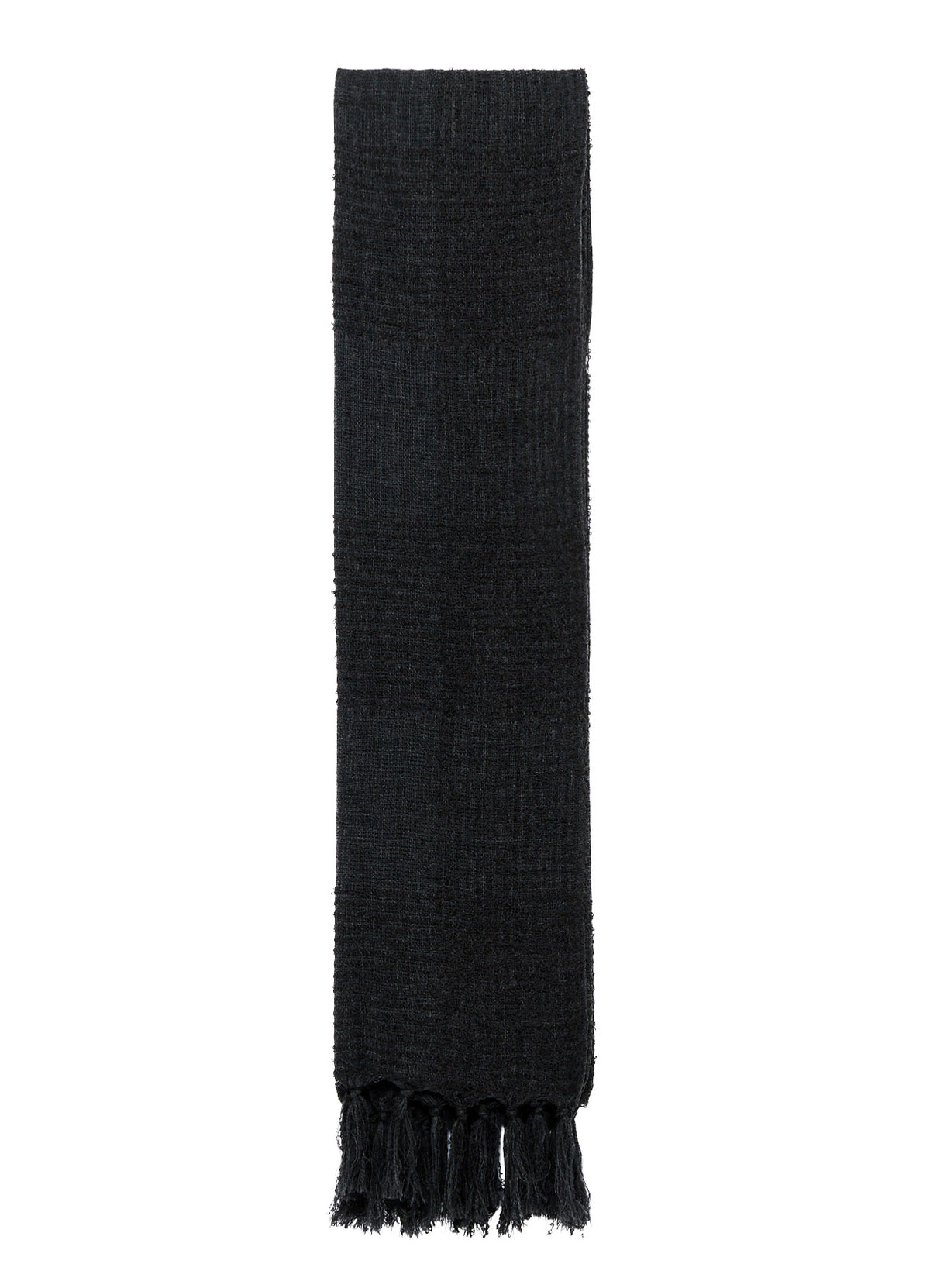 W/RING YARN PLAID STOLE