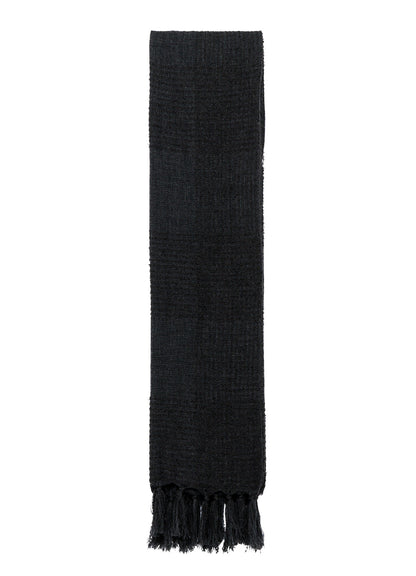 W/RING YARN PLAID STOLE