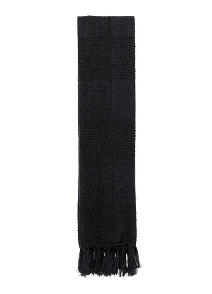 W/RING YARN PLAID STOLE
