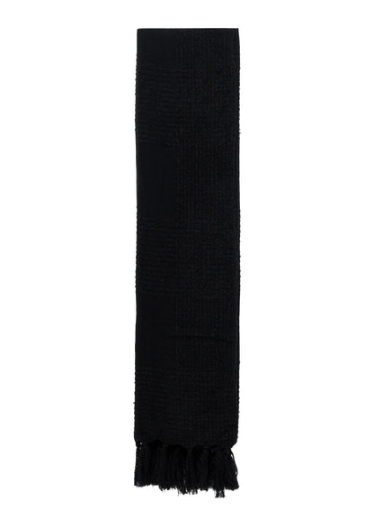 W/RING YARN PLAID STOLE