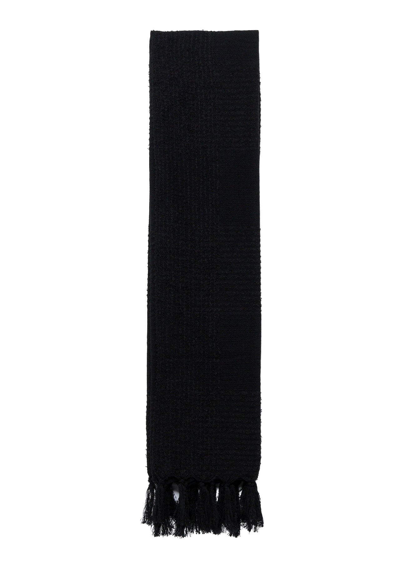 W/RING YARN PLAID STOLE