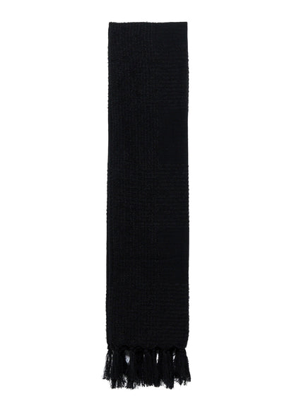 W/RING YARN PLAID STOLE