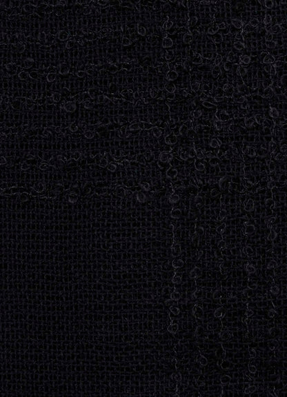 W/RING YARN PLAID STOLE
