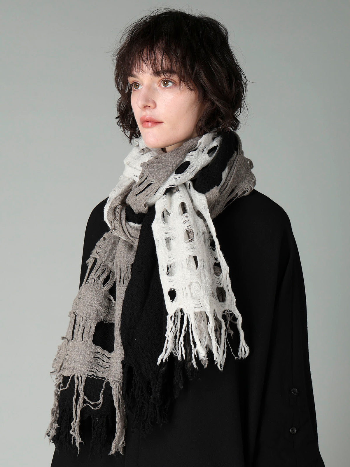 MERINO WOOL 3 PANELS STOLE