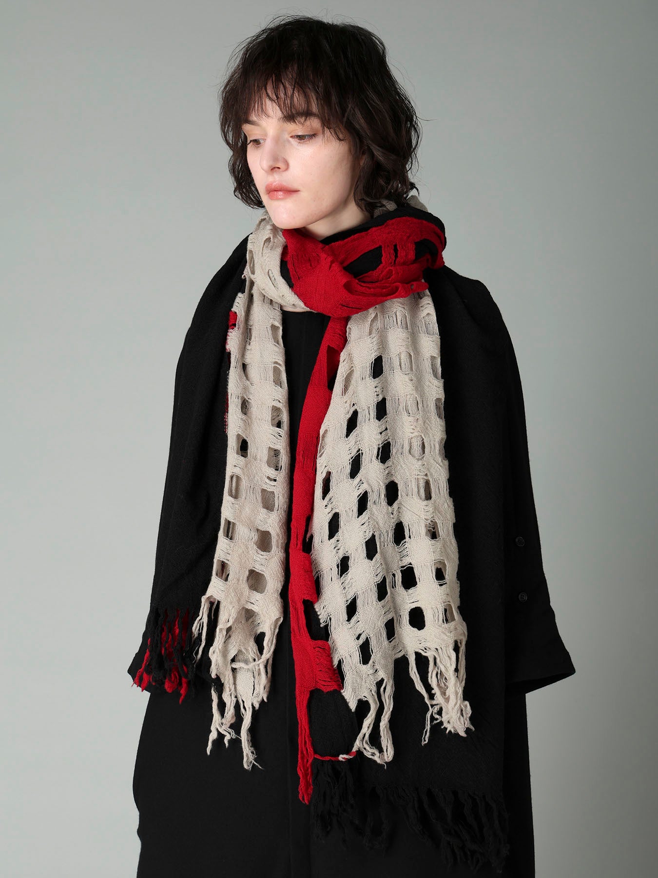 MERINO WOOL 3 PANELS STOLE