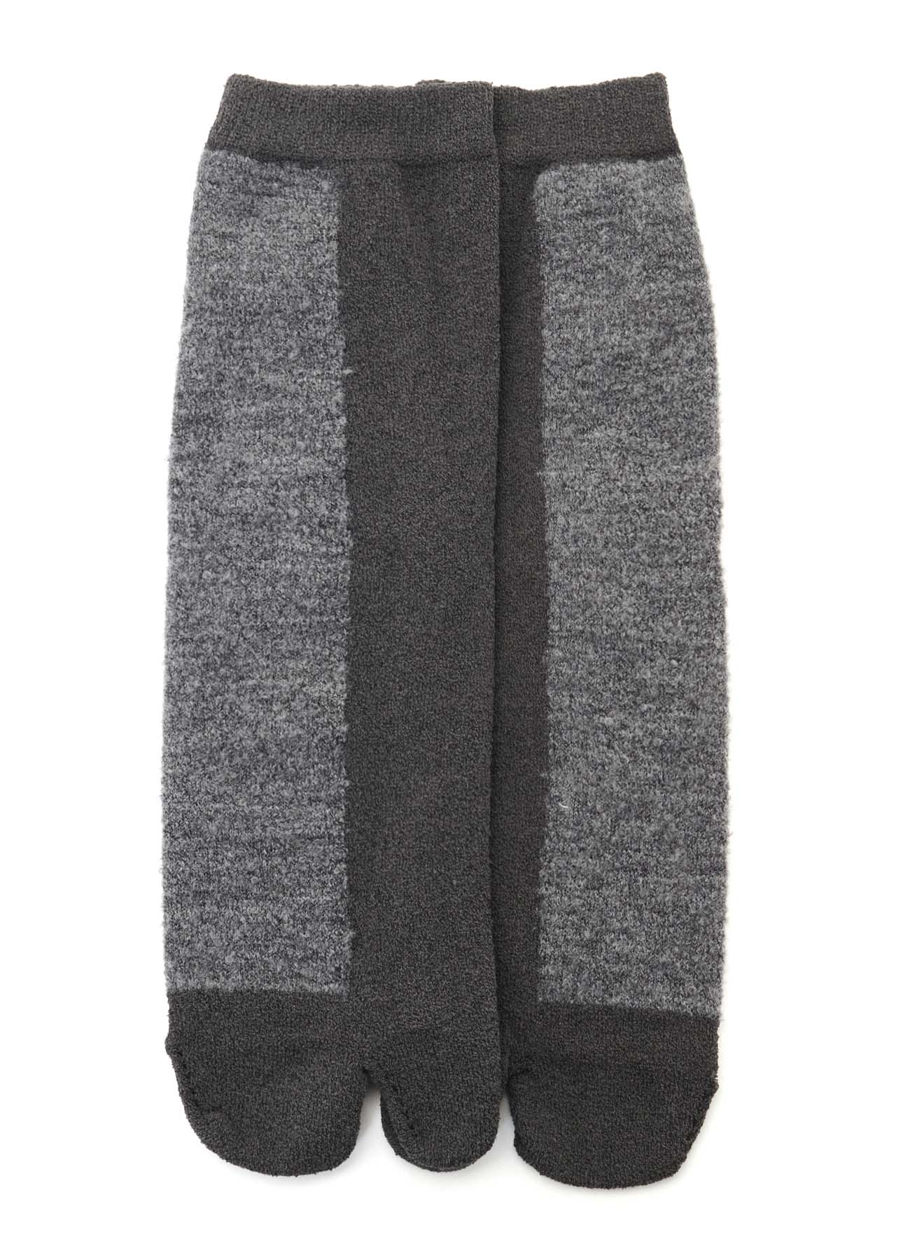 CHENILLE YARN/BOUCLE COLOR COMBI TABI SOCKS