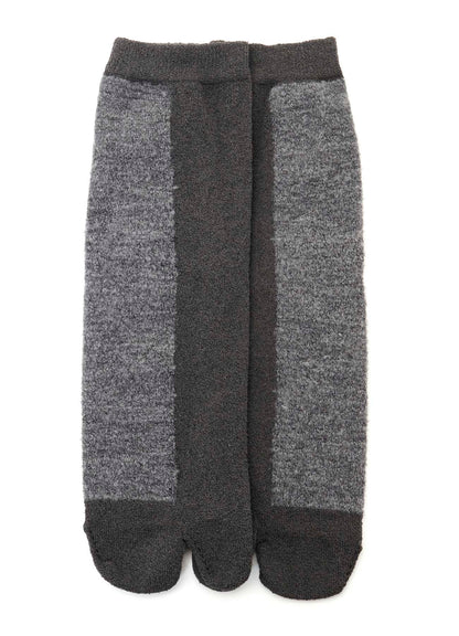CHENILLE YARN/BOUCLE COLOR COMBI TABI SOCKS