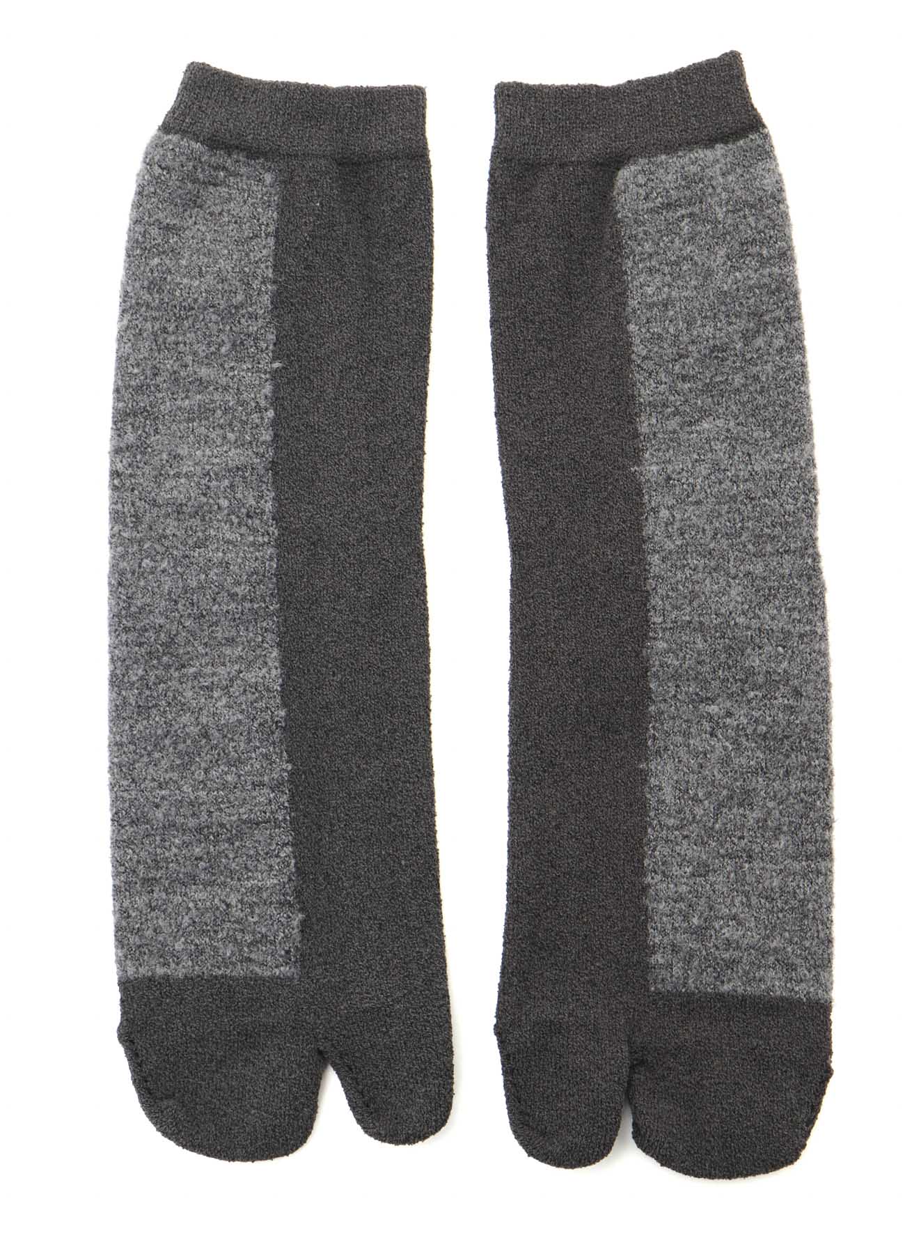 CHENILLE YARN/BOUCLE COLOR COMBI TABI SOCKS