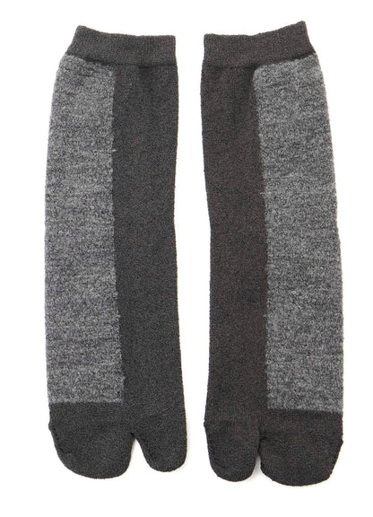 CHENILLE YARN/BOUCLE COLOR COMBI TABI SOCKS