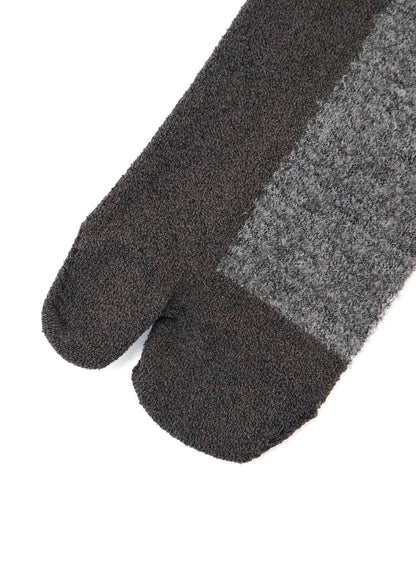 CHENILLE YARN/BOUCLE COLOR COMBI TABI SOCKS