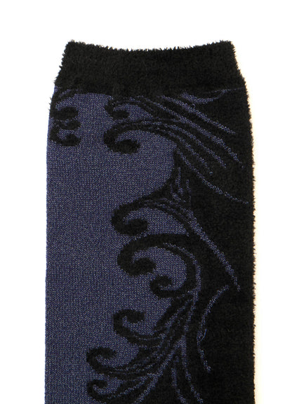 ACNY/CHENILLE YARN WAVE SOCKS