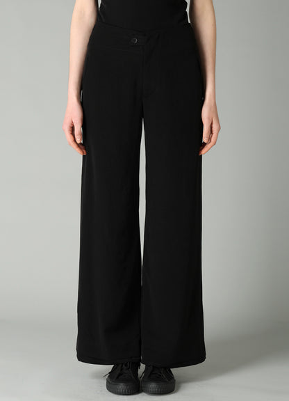 Ta/Pe CREPE DE CHINE S VENT WIDE PANTS