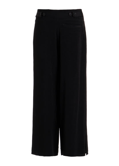 Ta/Pe CREPE DE CHINE S VENT WIDE PANTS
