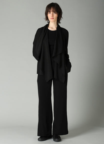 Ta/Pe CREPE DE CHINE S VENT WIDE PANTS