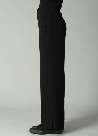 Ta/Pe CREPE DE CHINE S VENT WIDE PANTS