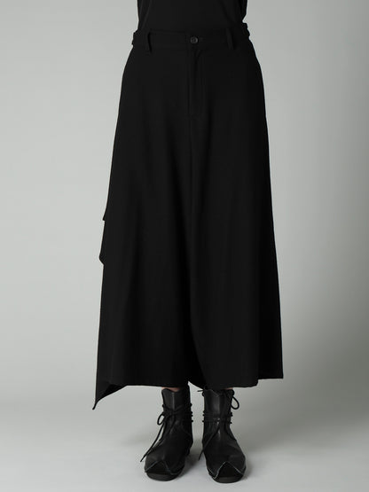 FLANNEL B DRAPED PANTS
