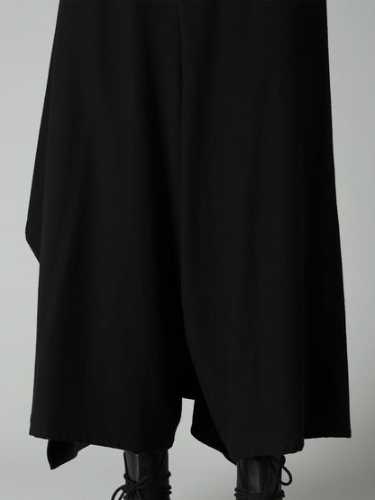 FLANNEL B DRAPED PANTS