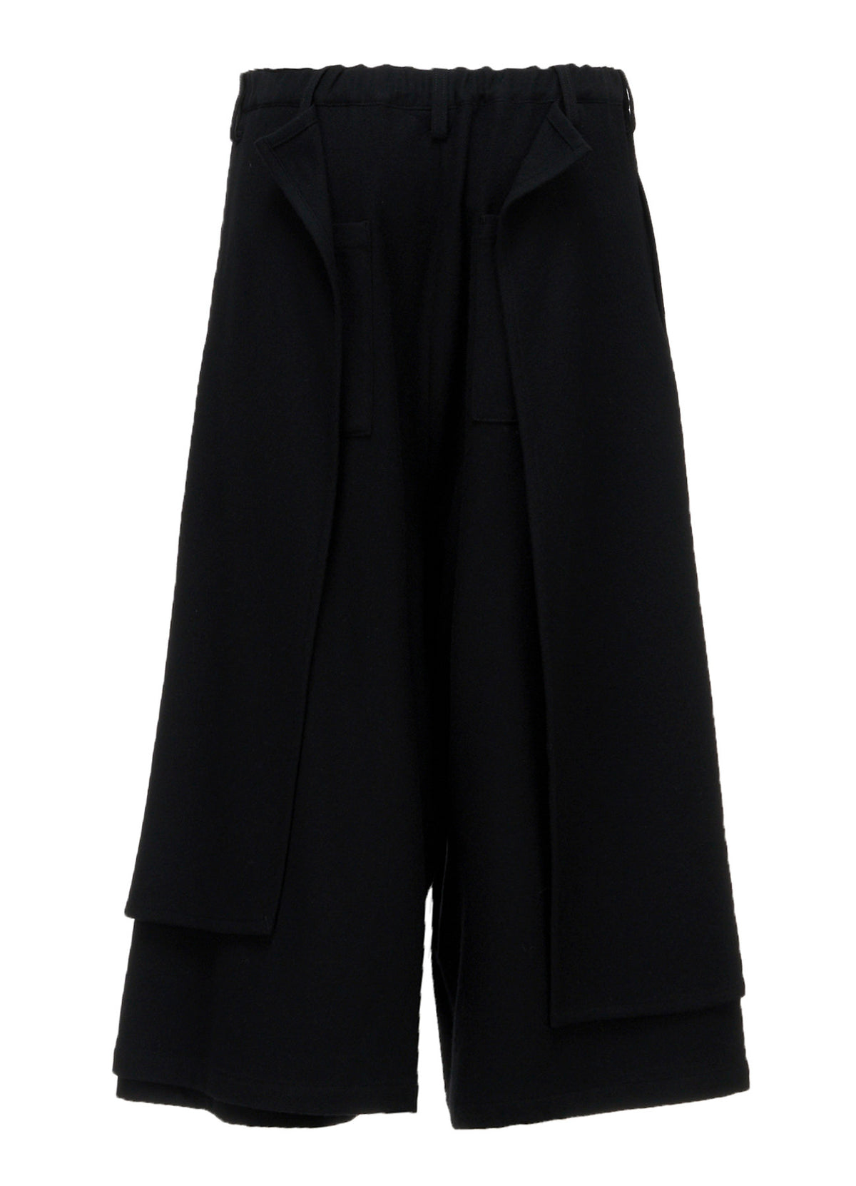 FLANNEL F BUTTON WRAP PANTS
