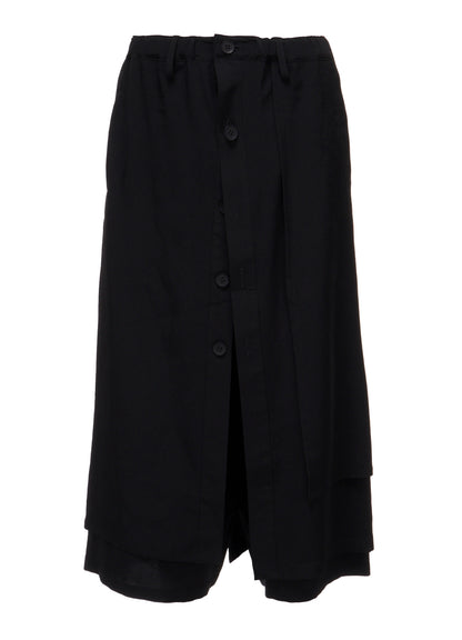 Ta/Pe CREPE DE CHINE F BUTTON WRAP PANTS