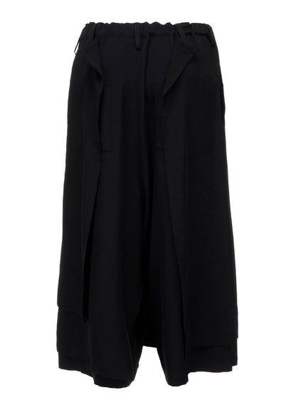 Ta/Pe CREPE DE CHINE F BUTTON WRAP PANTS