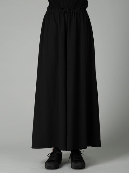 GABARDINE GATHERED SKIRT PANTS
