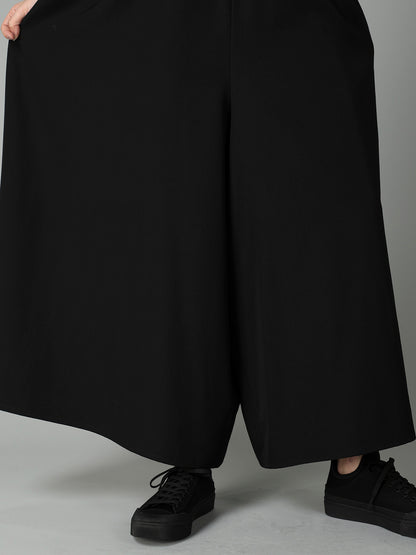 GABARDINE GATHERED SKIRT PANTS