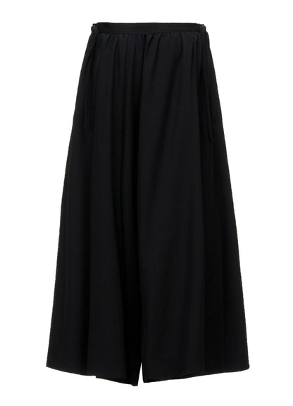 GABARDINE GATHERED SKIRT PANTS