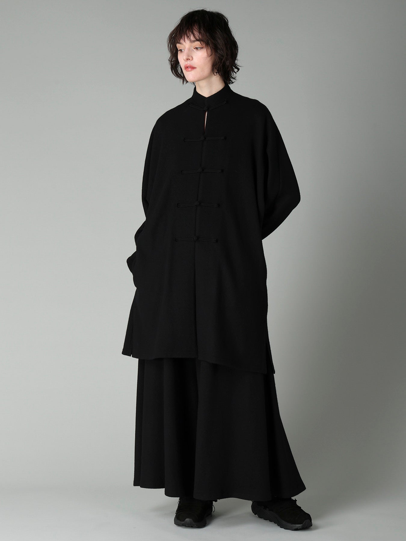 SOFT WOOLEN 1/14 SINGLE GATHERED SKIRT PANTS – THE SHOP YOHJI YAMAMOTO