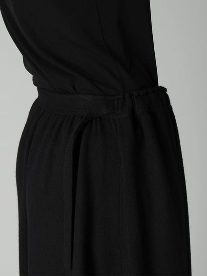SOFT WOOLEN 1/14 SINGLE GATHERED SKIRT PANTS