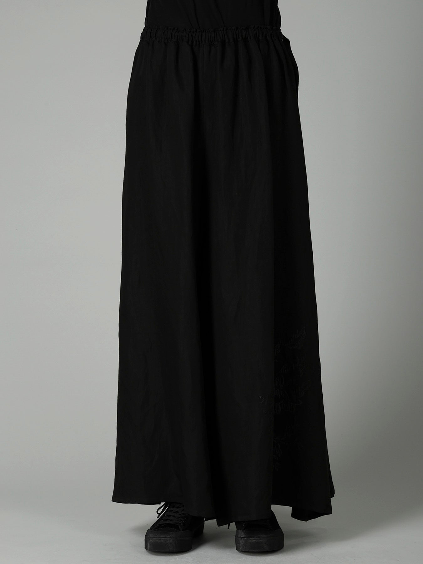 Li/Cu TWILL GATHERED SKIRT PANTS