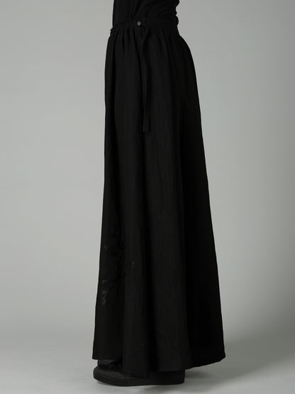 Li/Cu TWILL GATHERED SKIRT PANTS
