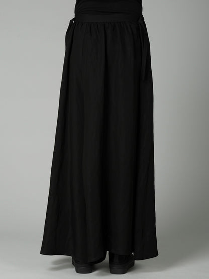 Li/Cu TWILL GATHERED SKIRT PANTS