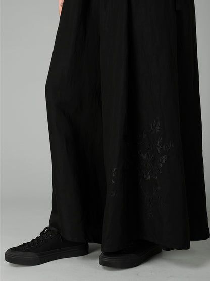 Li/Cu TWILL GATHERED SKIRT PANTS