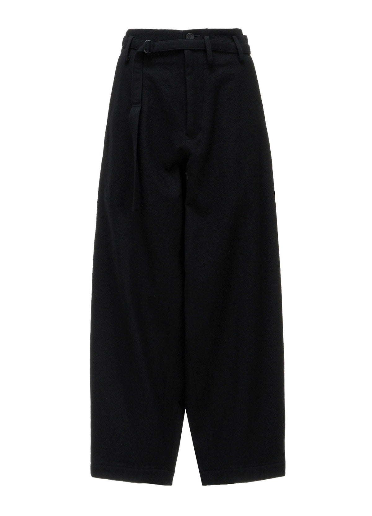 MILLED GABARDINE W BELT DETAIL PANTS
