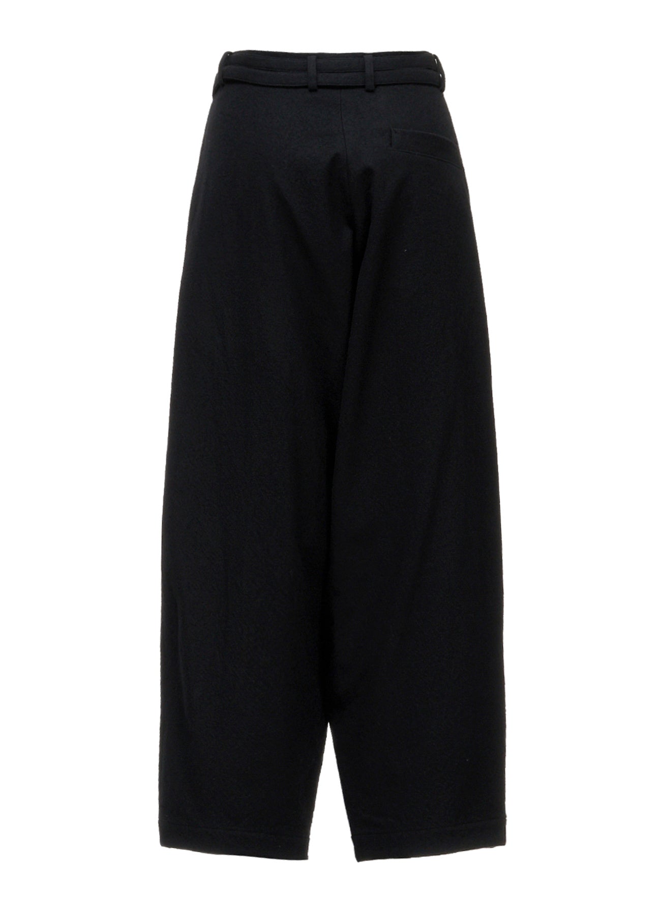 MILLED GABARDINE W BELT DETAIL PANTS