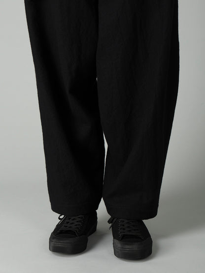 MILLED GABARDINE W BELT DETAIL PANTS