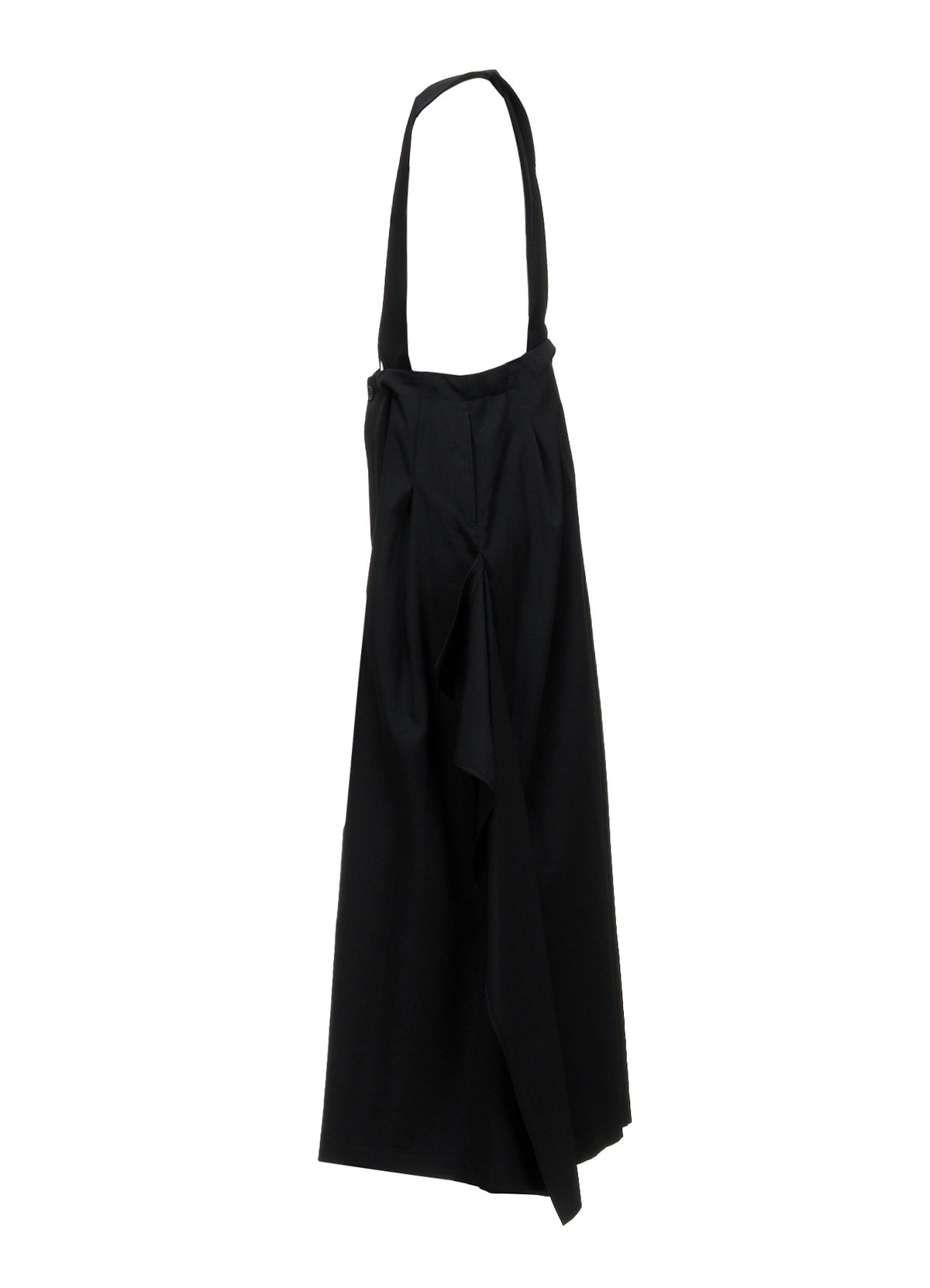 WOOL GABARDINE SUSPENDERS PANTS