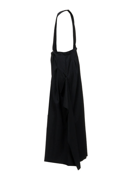 WOOL GABARDINE SUSPENDERS PANTS