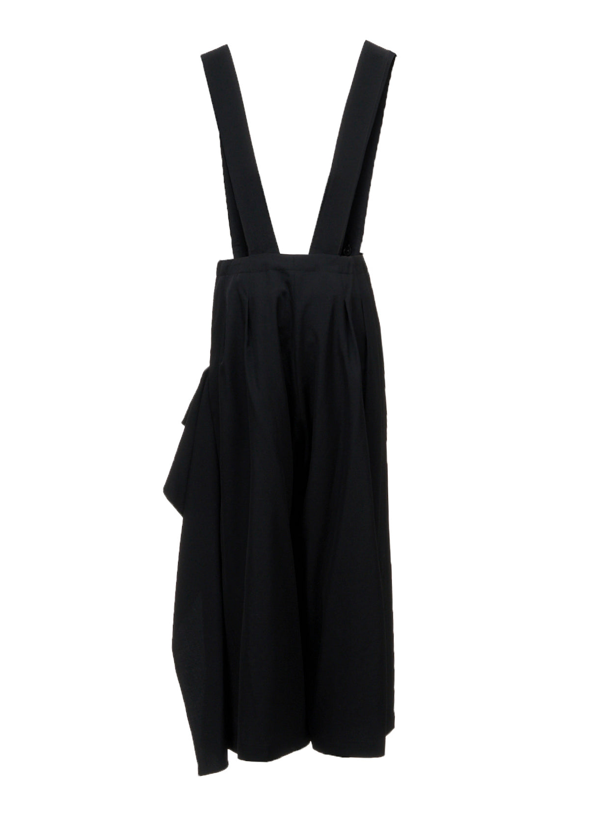 WOOL GABARDINE SUSPENDERS PANTS