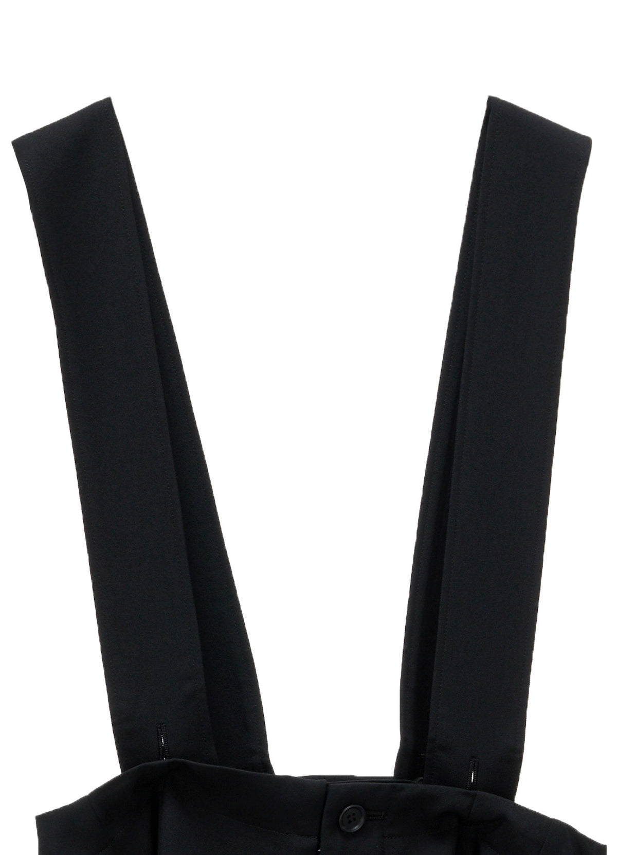 WOOL GABARDINE SUSPENDERS PANTS